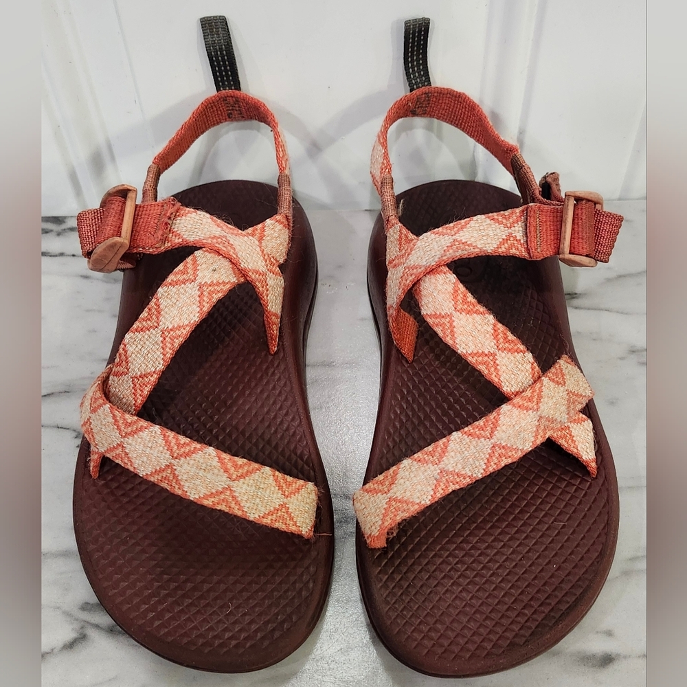 Chaco Z/1 Kaleido Peach Ecotread Sport Hiking Outdoor Sandals Size 3 Kid's